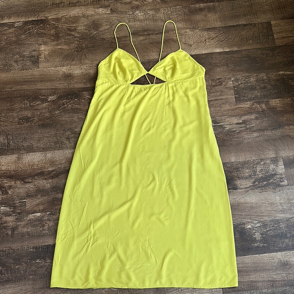 Lime Green Midi Dress